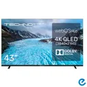 TECHNO Телевизор 43" 4K UHD, черный, серый